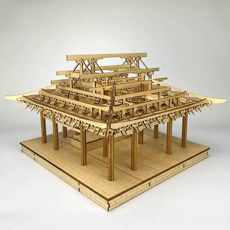 Chinese Song Dynasty Architecture Mortise and Tenon Assembly Model