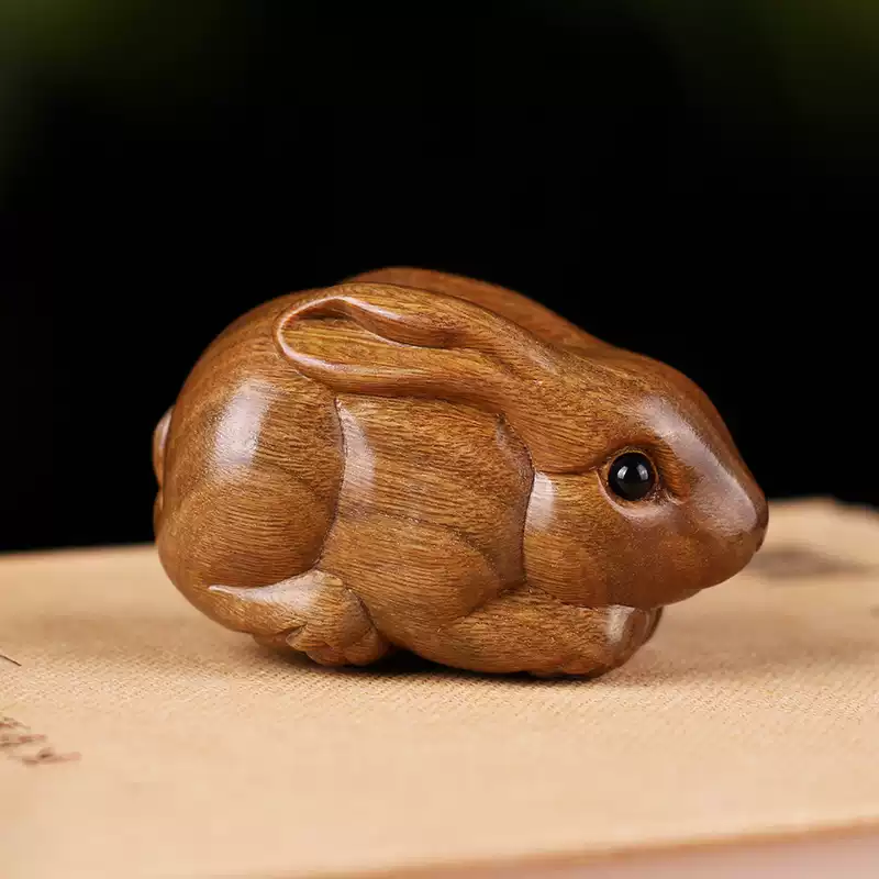 Green Sandalwood Zodiac Rabbit