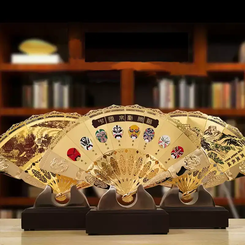 Gold Plated Gift Fan